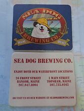 Beer Coaster ~ SEA DOG Brewing ~ Waterfront Locations in Bangor & Topsham, MAINE picture