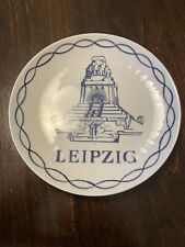 Leipzig Germany Decorative Porcelain Plate. Blue. picture