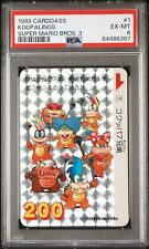 PSA 6 Koopalings 1989 Carddass Prism  Super Mario Bros 3 Vending Trading Card #1 picture