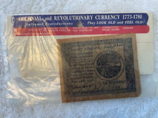 Colonial & Revolutionary Replica Currency 1773-1781 TWENTY DOLLARS REPRODUCTION picture