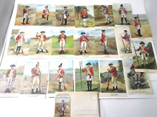 Set of 20 Fort Ticonderoga British Regiments Post Cards 1758-1777- Alex Cattley picture