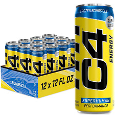 C4 Energy Drink 12oz Pack of 12 - Frozen Bombsicle - Sugar Free Pre Workout picture