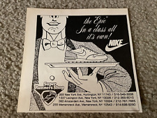 Vintage 1985 NIKE AIR EPIC Running Shoes Poster Print Ad 80s 