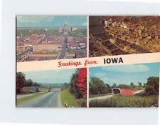 Postcard Iowa Landmarks Greetings from Iowa USA picture
