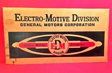 Vintage General Motors Electro Motive Division EMD Advertising Box-Sign Railroad picture