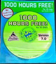 NEON GREEN America Online Collectible CD, AOL Disc, ver 7.0 Fee Shipping picture