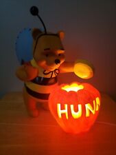 Disney Winnie The Pooh Honey Pot Halloween Bumble Bee Lighted Pumpkin Decoration picture