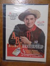 Vintage 1947 Chesterfield Cigarette Magazine Ad Gregory Peck Duel in the Sun picture