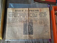1944 September 29DAILY EXPRESS NEWSPAPER  picture