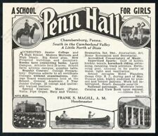 1932 Penn Hall junior college high school photo Chambersburg PA vintage print ad picture