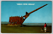 c1960s Wreck Peter Iredale Fort Stevens Park Oregon Coast Vintage Postcard picture