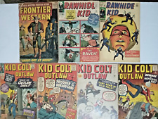 LOT OF 7 ATLAS/MARVEL WESTERN COMICS 1957-1969 RAWHIDE KID COLT OUTLAW FRONTIER picture