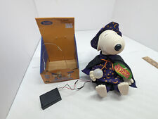 VINTAGE 1997 GEMMY INDUSTRIES HALLOWEEN DANCING WIZARD SNOOPY TOY WORKS picture