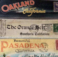 Lot Of 3 - CALIFORNIA Souvenir Postcard Folders Vintage Historical RARE picture