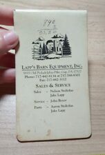 Vintage Lapp's Barn Equipment Gap PA Stoltzfus Beyer Advertising Notebook picture