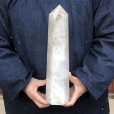 6.57LB Natural White crystal pillar quartz crystal reiki healing picture