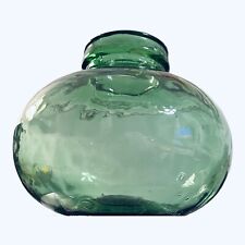 Antique French Viresa Jug Barcelona 1950’s Beautiful Wave Glass With Bubbles picture