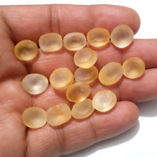 Attractive Golden Citrine Topaz Without Cutting Loose Stone 16 Piece 11-13 MM picture