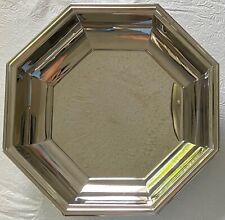 Jean Couzon, France, NAVARRE Stainless Hexagon Serving Bowl / Dish, 12” Top picture