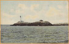 Isles of Shoals Light House, New Hampshire - 1913-USS Tennessee cancel picture