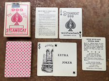 Vintage 1963 Steamboat 999 Playing Cards, open, unused, tax stamp 52/52 + 2 J picture