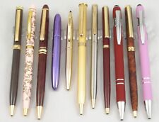 11 Great Mostly New Metal Ballpoint Pens - All Working - EXCELLENT PENS picture