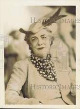 1938 Press Photo Mrs. Ethel V. Mars of Chicago at Hialeah Park in Miami, Florida picture