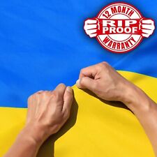 Anley Rip-Proof Double Sided 3-Ply Ukraine Flag 3x5 Ft Ukrainian National Flag picture