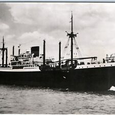 c1920s MS / USS Bali Dutch Cargo Steamship RPPC Photo Netherland Line SMN A150 picture