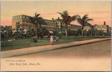 c1900s MIAMI, Florida Postcard HOTEL ROYAL PALM Street View / ROTOGRAPH - Unused picture