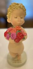 RARE Limited Vtg ROSE CHAN Figure w/Flowers Collectible Novelty 10