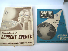 Vintage Our Times & Current Events Yearbook 1950-1951-1952 picture