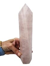 Rose Quartz Crystal Polished Tower *Premium Grade* Madagascar 1lb 6.4oz. picture