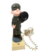 Vintage Beetle Bailey Push Button Telephone Phone Made in Hong Kong picture