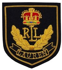 RLL RALPH LAUREN MILITARY BLAZER BADGE BULION WIRE EMBROIDERED BADGE (BRAND NEW) picture