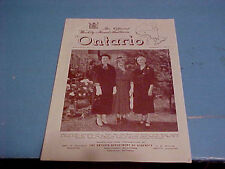 Official Weekly Road Bulletin of Ontario Canada AUGUST 7 1953 Vintage Booklet picture