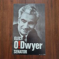 Vintage 1968 New York Senator Campaign Paul O'Dwyer Poster 14