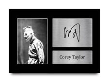 Corey Taylor Signed A4 Framed Printed Autograph Slipknot Music Print Gift picture