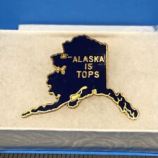 Alaska Is Tops Travel Lapel Hat Pin picture