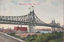 Postcard Queensboro Bridge New York NY 1915 picture