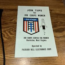 Job Tips for Job Corps Women, Charleston WV Booklet Packard Bell, Circa 80s picture