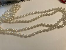 vintage estate lot of two faux pearl necklace picture
