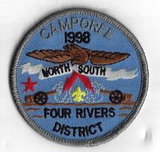 1998 Four Rivers District North South Camporee BSA Patch GRY Bdr. [QR969] picture