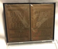 VTG Dayco Gold Label Diesel Engine Grade Playing Cards 2 Deck Advertising Sealed picture