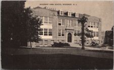 Woodbury, New Jersey Postcard WOODBURY HIGH SCHOOL Building View / Mayrose 1930s picture