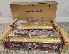 Vintage Set Of 2 NOS Strohs Beer Pool Table Lights - Item 88765 2 Wire - Wow picture