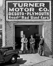 1941 DESOTO USED CAR DEALER ~ FUNNY SIGN~  PHOTO  (193-f) picture