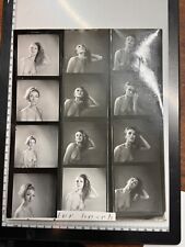 Katey Andress Pretty Nude Model 1960s Contact Sheet Photographer Peter Basch picture