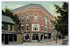 c1950's YMCA Building Pianos Store Street Gloucester Massachusetts MA Postcard picture