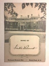 Home of Franklin D Roosevelt Brochure Hyde Park N.Y. National Historic Site 1949 picture